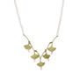 Pearl ginkgo leaf necklace by Michael Michaud