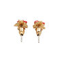 Red rose stud earrings by Fable England