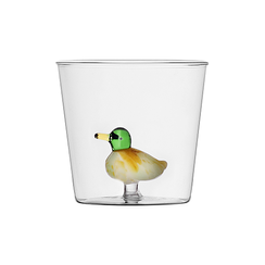 Duck glass tumbler by Ichendorf Milano