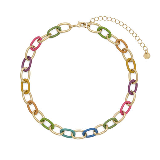 Rainbow chain necklace