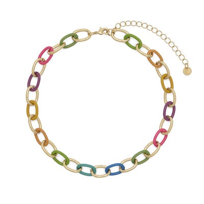 Rainbow chain necklace