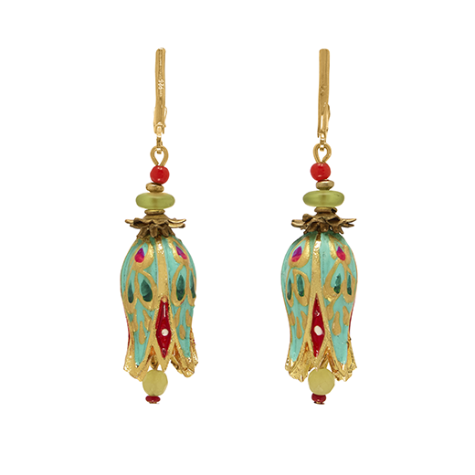 Tulip drop earrings by Joli