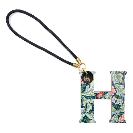 William Morris Leicester leather bag charm - H