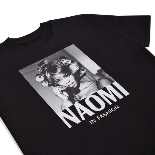 NAOMI: In Fashion black t-shirt