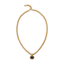  Black pendant necklace