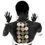 Circle drop collar necklace by Adele Dejak