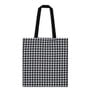 White Houndstooth tote bag