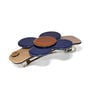 Dark blue retro flower barrette