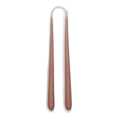 Dusky pink tapered candles
