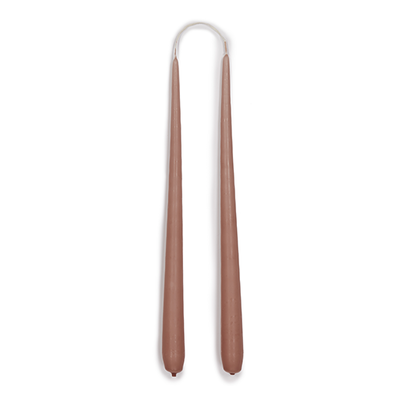 Dusky pink tapered candles