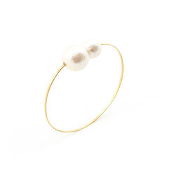 Double cotton pearl bracelet by Anq