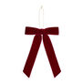 Plum bow decorations set of 2