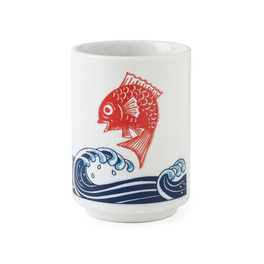 Blue wave tai teacup