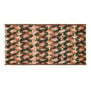 Pink and brown diamond wool square scarf