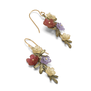 Chrysanthemum hook earrings by Michael Michaud