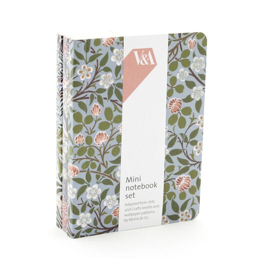 William Morris Mini V&A Notebook Set of 3