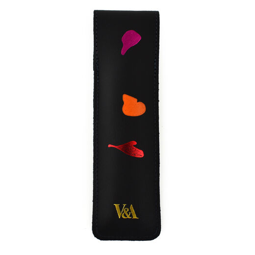 Stay Sharp black leather pencil case