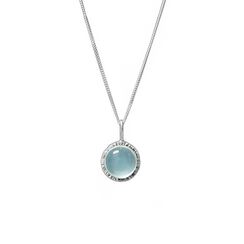 Aqua chalcedony necklace by Mirabelle