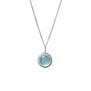 Aqua chalcedony necklace by Mirabelle