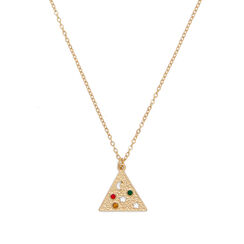 Surreal pyramid necklace
