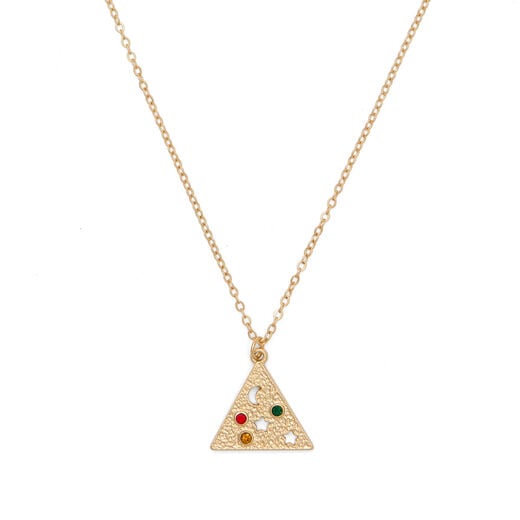 Surreal pyramid necklace