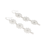 Flower drop earrings