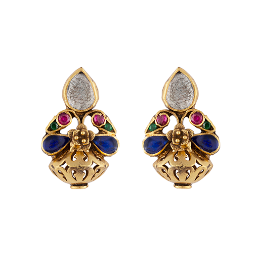 Floral earrings by Kastur Jewels
