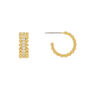 Crystal mini hoop earrings