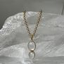 Rock crystal pendant necklace by Mirabelle