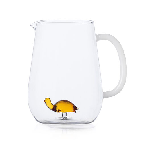Turtle glass jug by Ichendorf Milano