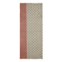 Peach trellis wool scarf