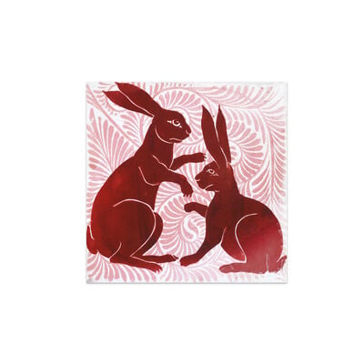 William De Morgan hare tile magnet