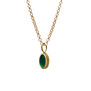 Green onyx reversible pendant necklace by Mirabelle