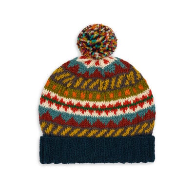 Wool bobble hat