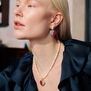 Fuchsia chalcedony pearl necklace by Carousel Jewels