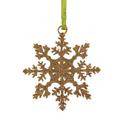Glitter snowflake decoration