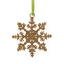Glitter snowflake decoration