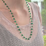 Green onyx pebble necklace by Mirabelle