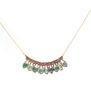 Chrysoprase fan necklace by Joli