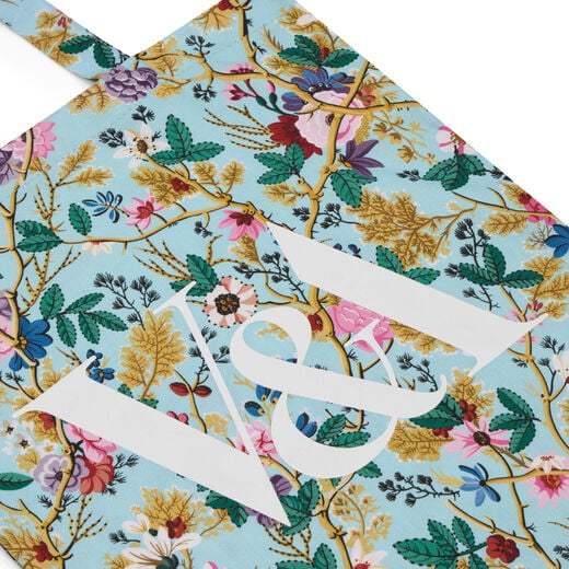 V&A Kilburn Turquoise Chintz tote bag