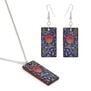Tulip ceramic jewellery set