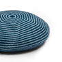 Navy striped cashmere beret