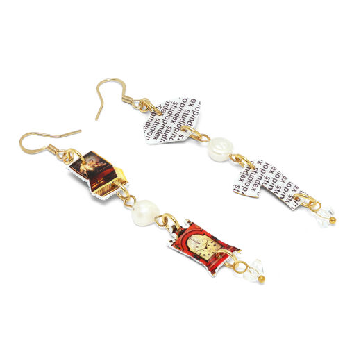 Abundance of Good Luck charm earrings by Pindex Studio