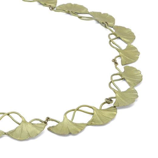 Ginkgo leaf necklace by Michael Michaud