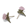 Blushing rose earrings by Michael Michaud