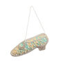 18th century shoe embroidered decoration