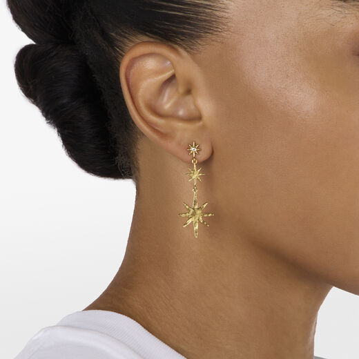 Star drop earrings by Ottoman Hands