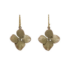 Hydrangea hook earrings by Michael Michaud