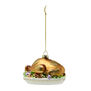 Glass turkey Christmas decoration