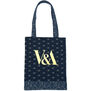 Indigo geometric tote bag